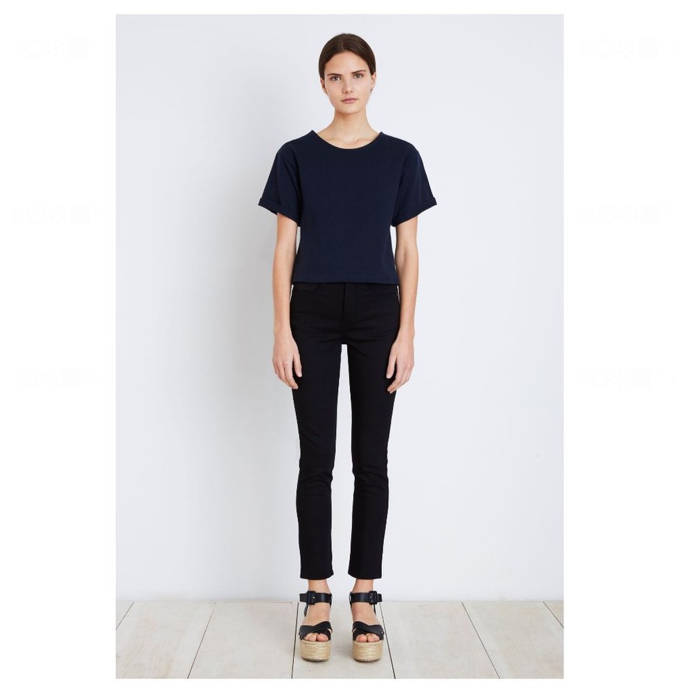 Apiece Apart Matchstick High Waist Black Jeans